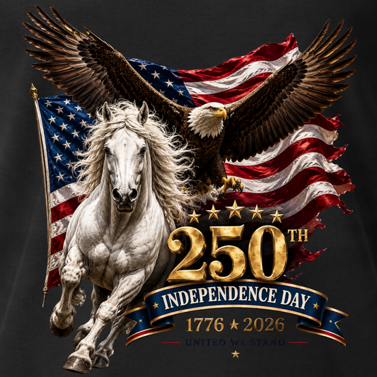 250th Independence Eagle & Horse American Flag