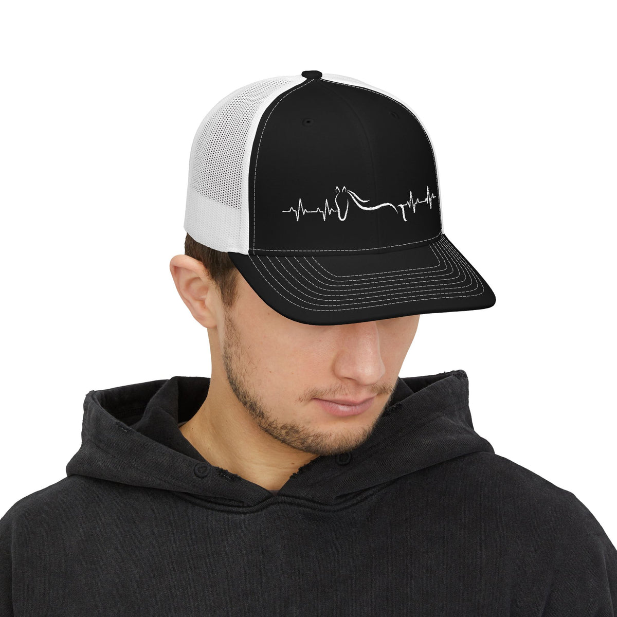 How My Heart Beats Embroidered Trucker Cap🐴