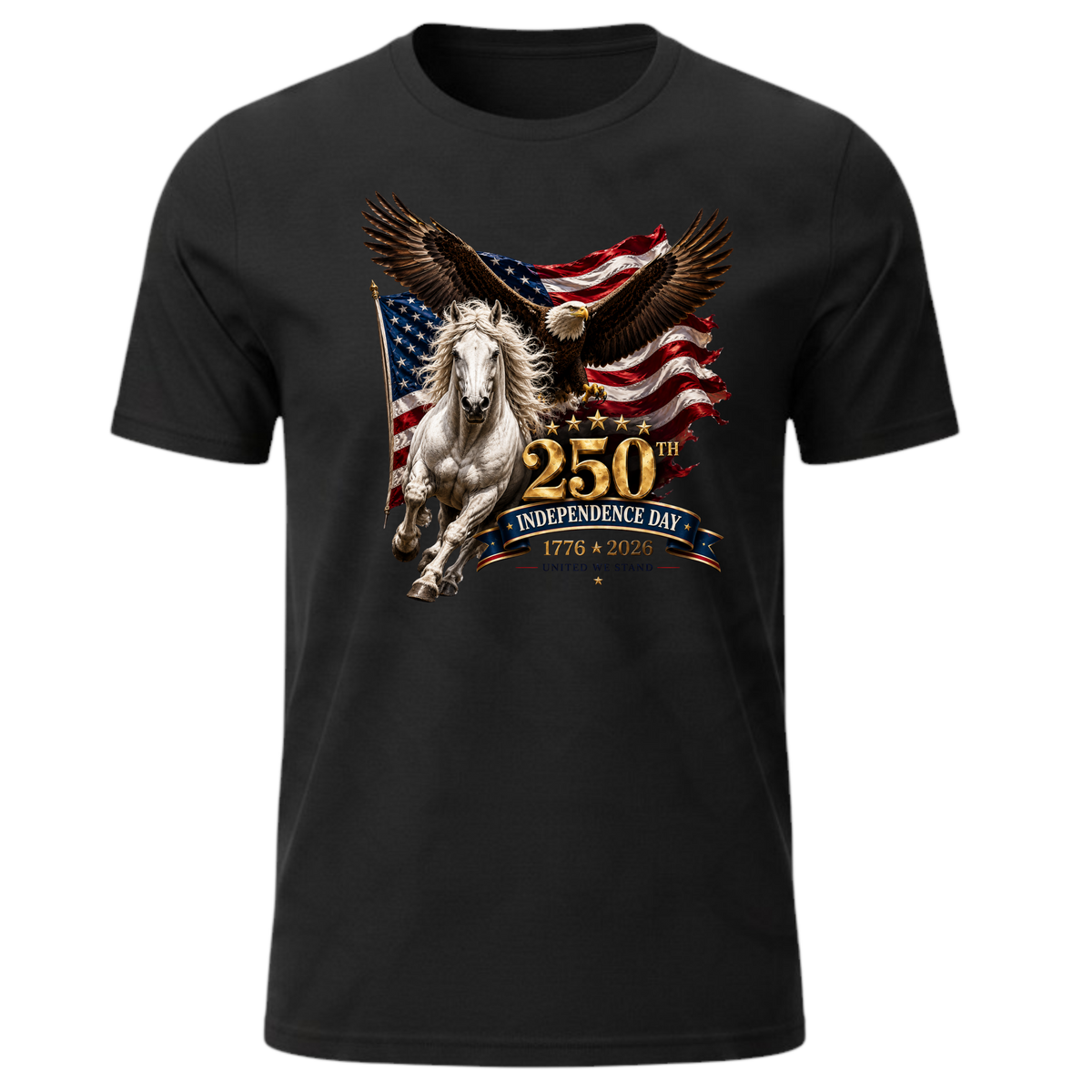 250th Independence Eagle & Horse American Flag