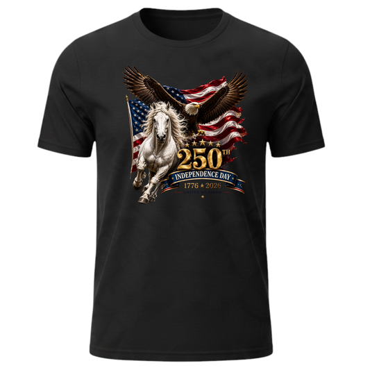 250th Independence Eagle & Horse American Flag