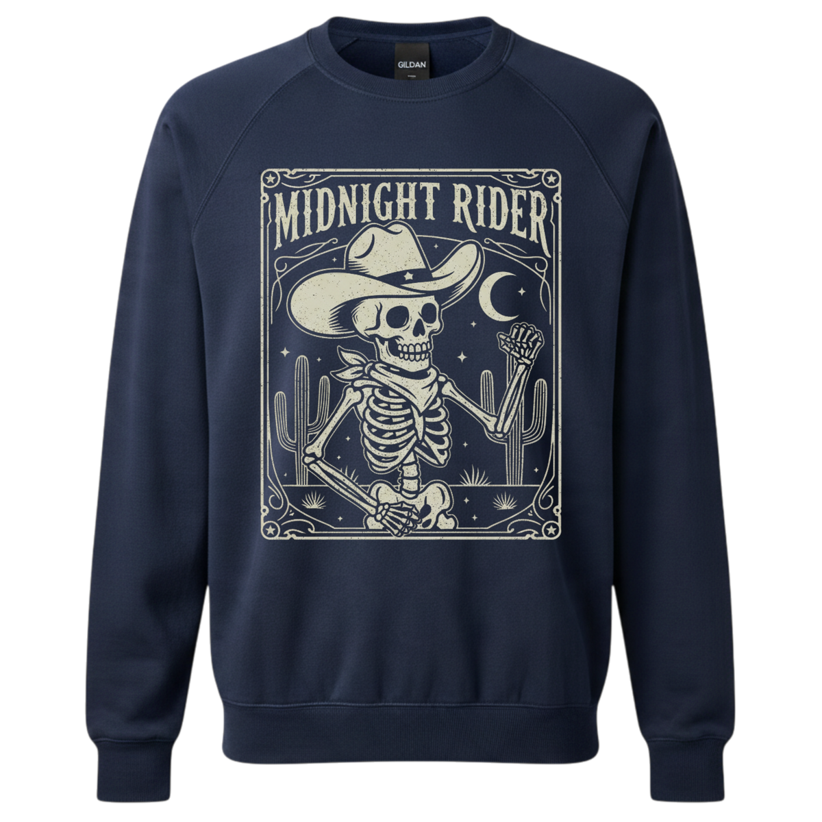 🤠 MIDNIGHT RIDER CREWNECK