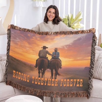 Together Forever Woven Blanket