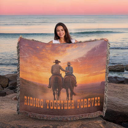 Together Forever Woven Blanket