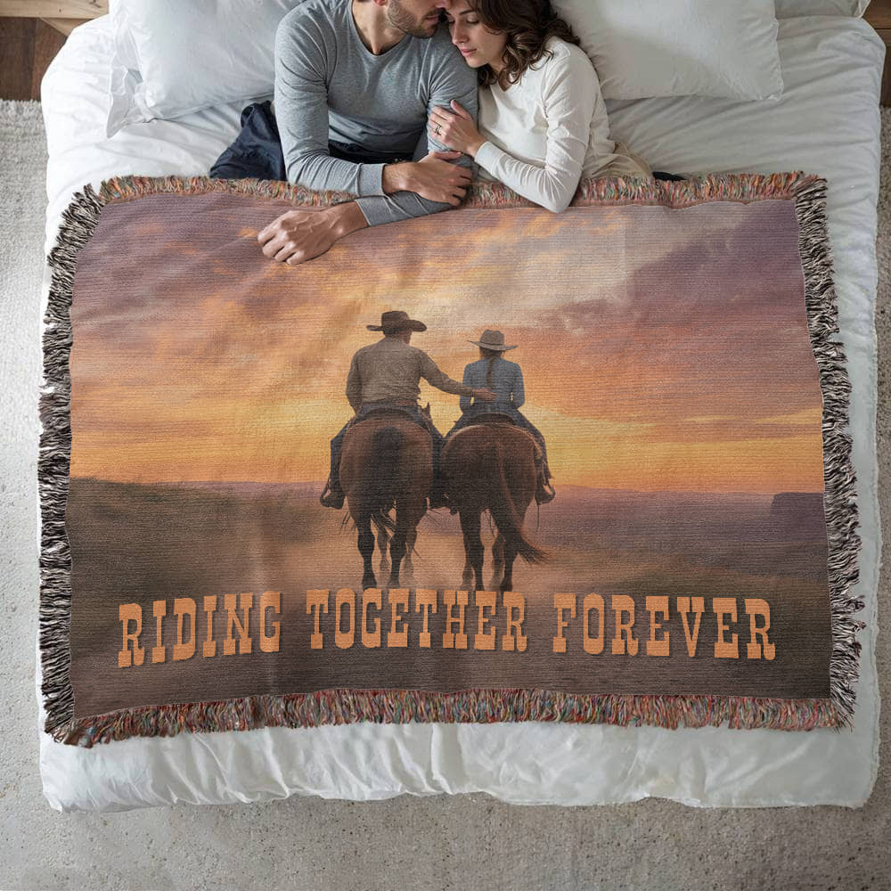 Together Forever Woven Blanket