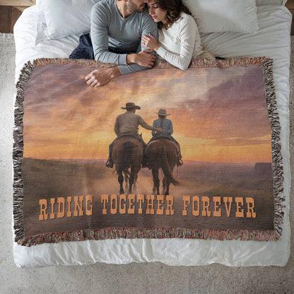 Together Forever Woven Blanket