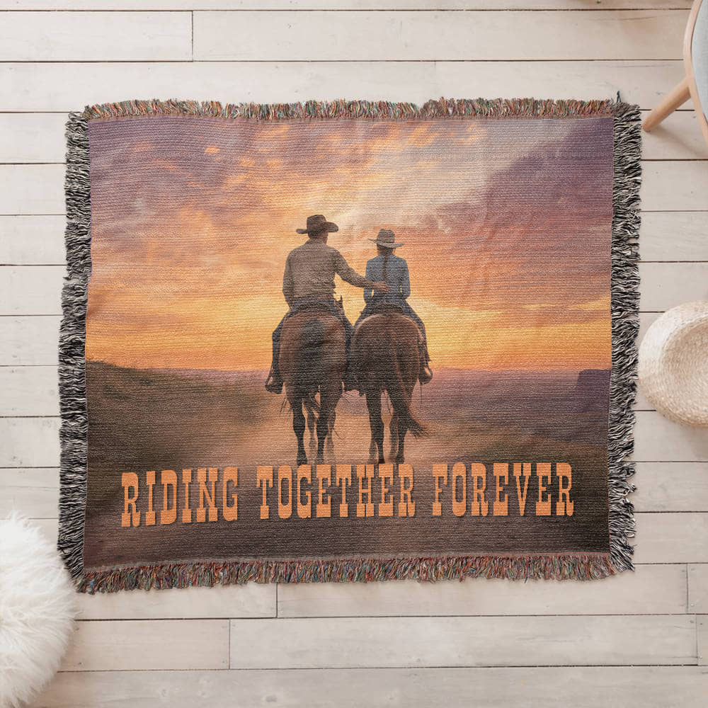 Together Forever Woven Blanket