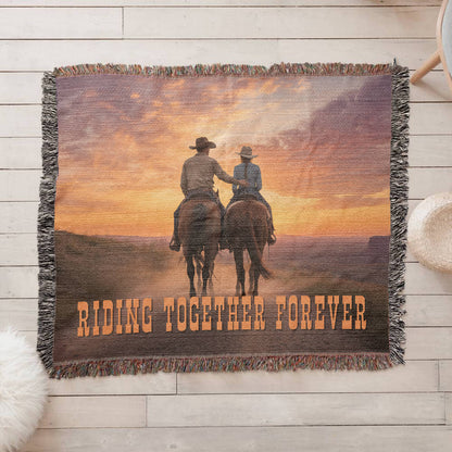 Together Forever Woven Blanket