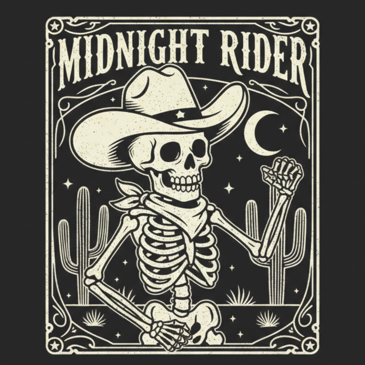 🤠 MIDNIGHT RIDER CREWNECK