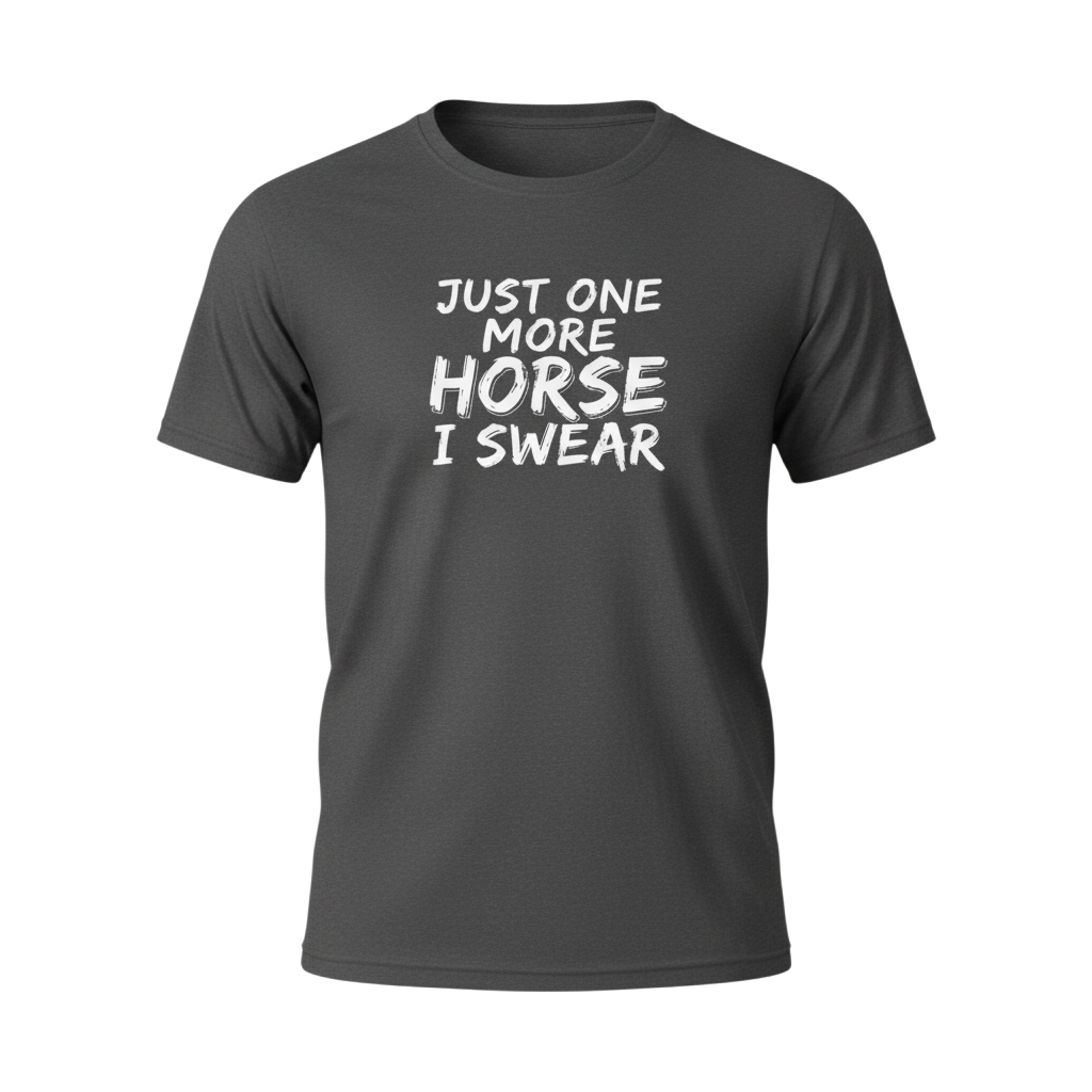 Just One More Horse I Swear T-Shirt